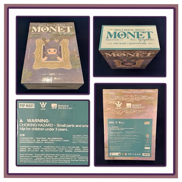 Pop Mart Mega Royal Molly Monet Les Nymphéas 400% - Picture 6 of 16